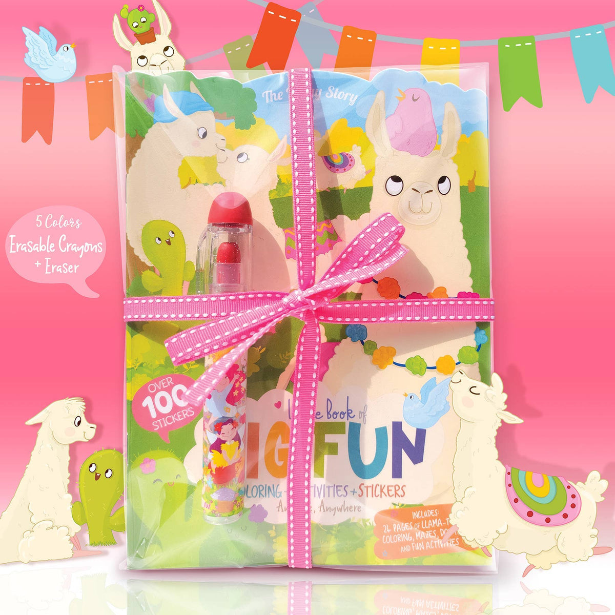 Glama Mini Llama Activity Book &amp; Stackable Crayon Gift Pack