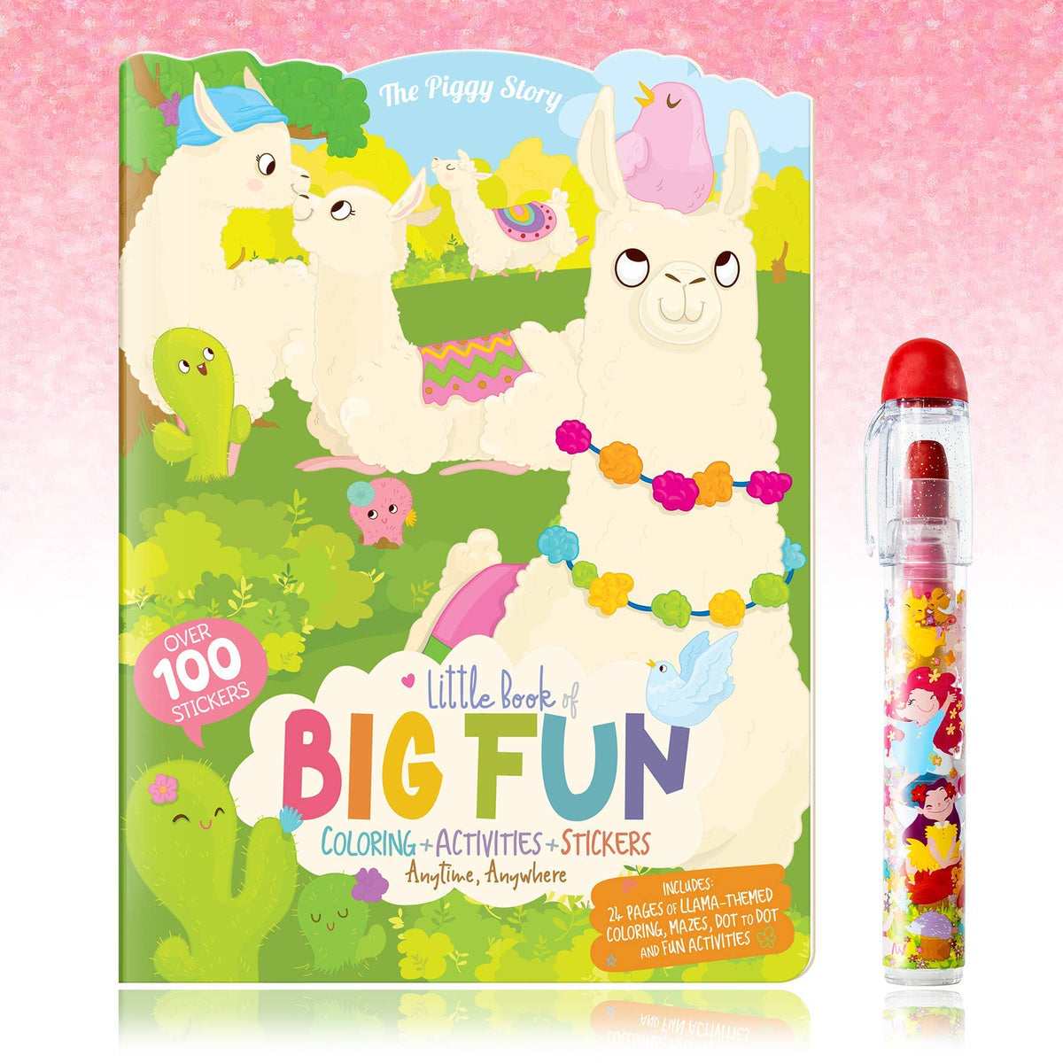 Glama Mini Llama Activity Book &amp; Stackable Crayon Gift Pack