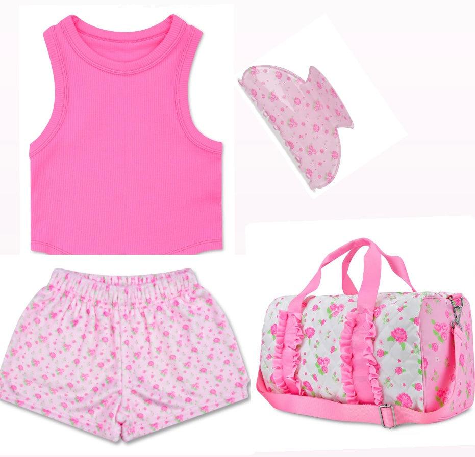 Iscream Pretty In Pink Plush Shorts