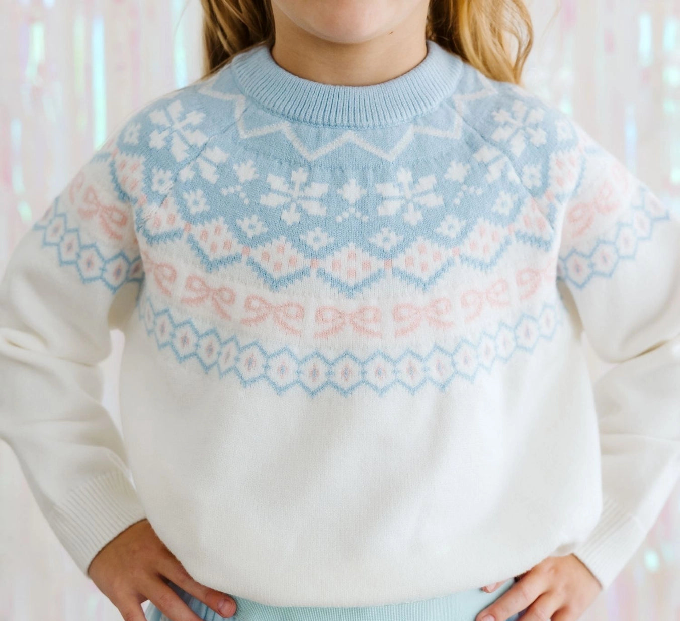 Sweet Wink Frost Fair Isle Sweater