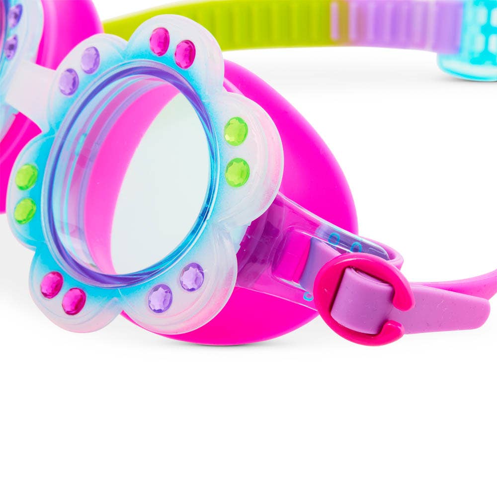 infant swim goggles Bling2o - Petal Flower Kids' Swim Goggle-Blossom Blue