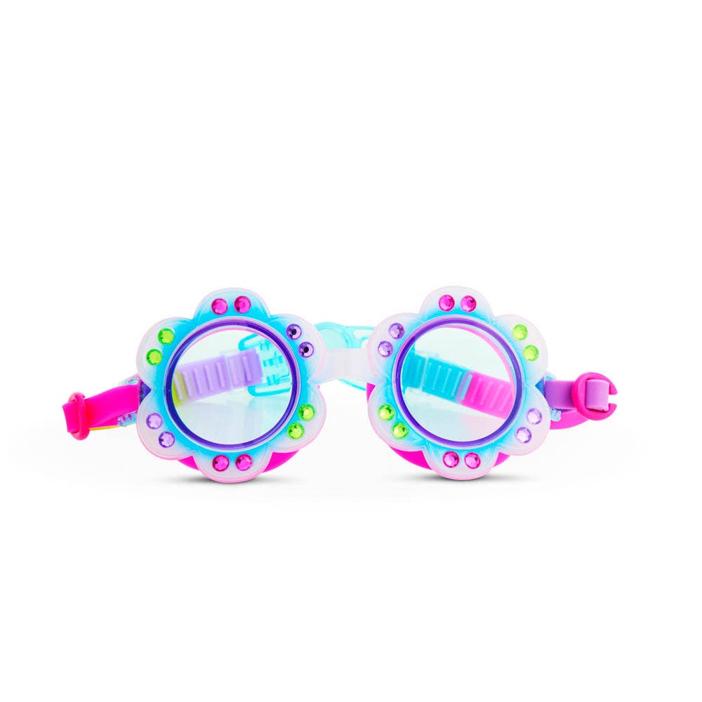 Bling2o - Petal Flower Kids' Swim Goggle-Blossom Blue
