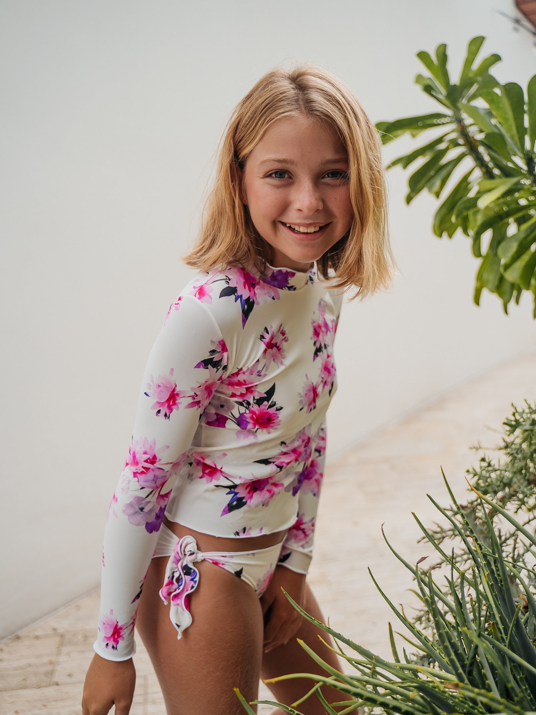 Piccoli Principi Alessandra Rashguard Set - Iris Flower