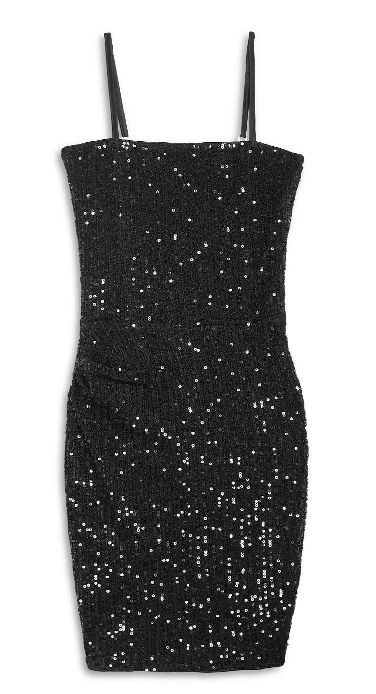 KatieJ NYC  Maddy Sequin Dress - Black