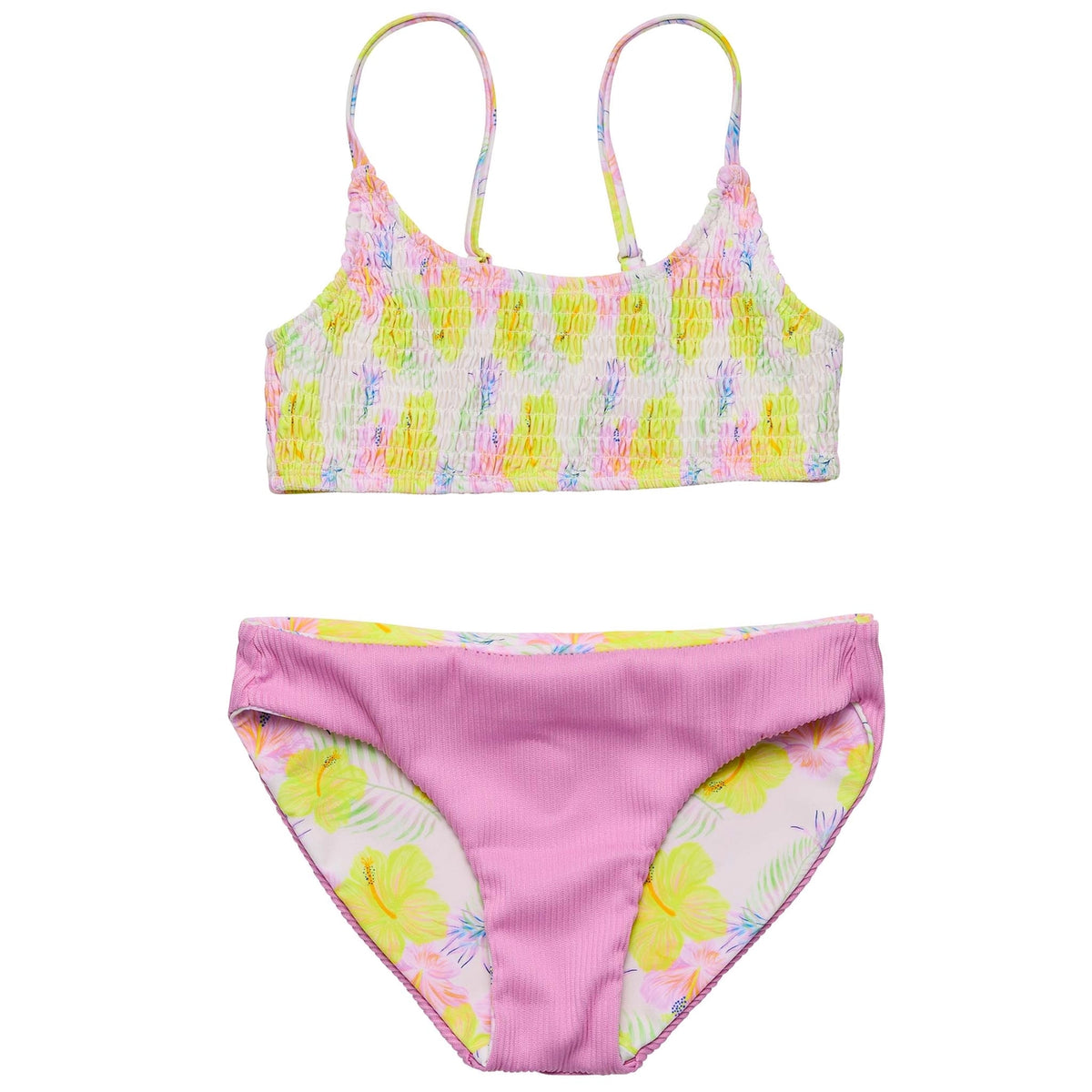 Snapper Rock Aloha Vacay Reversible Tween Bikini