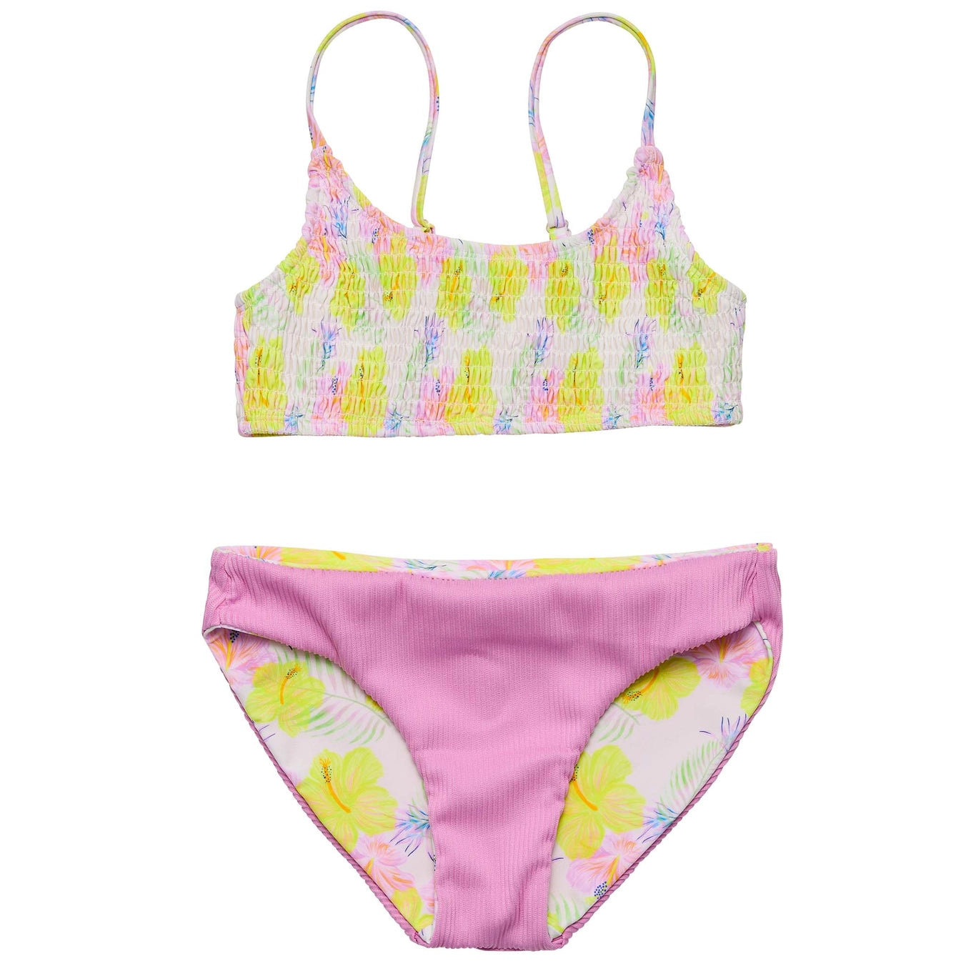 Snapper Rock Aloha Vacay Reversible Tween Bikini