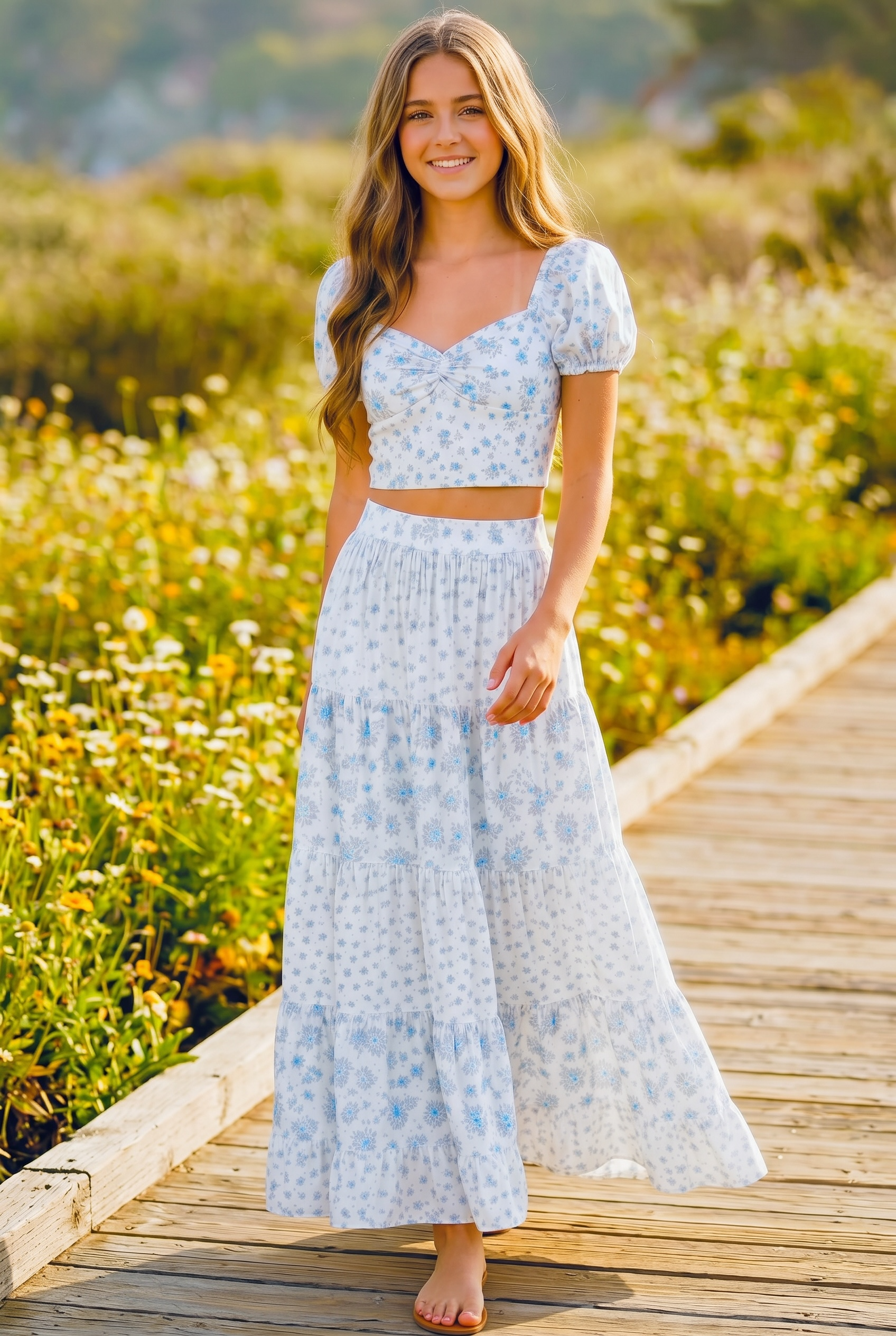 KatieJ NYC Tween Roya Top - Floral