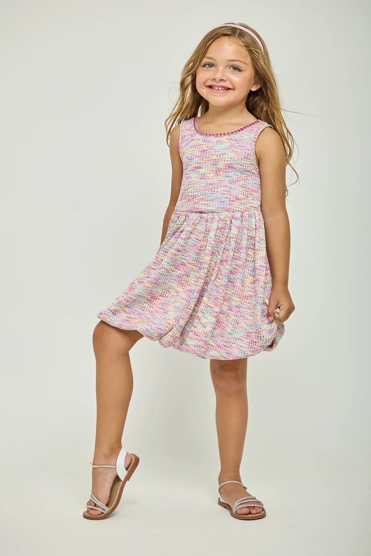 Dollfaced Kids Pink Pop Bubble Dress