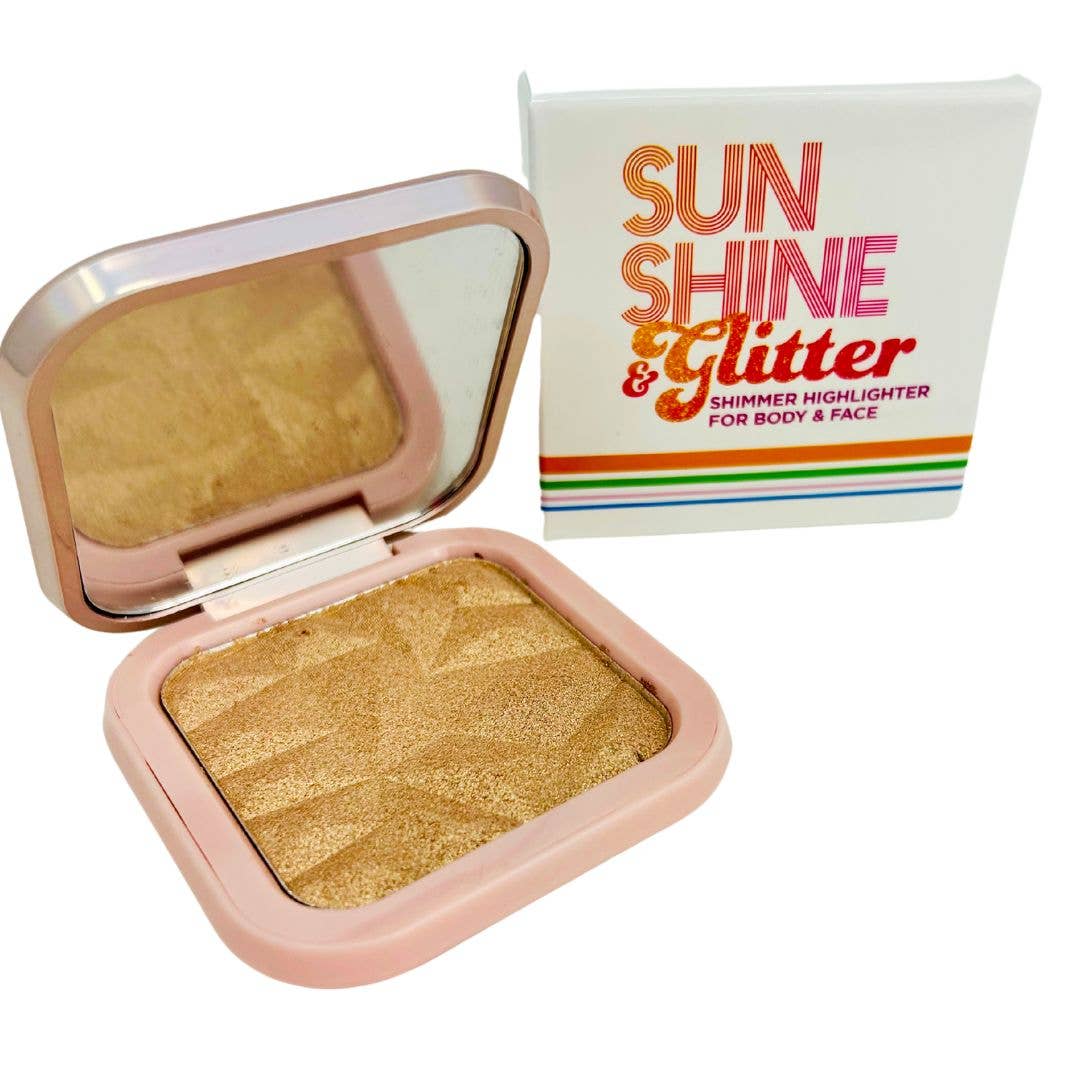 Sunshine & Glitter Highlighter Shimmer Compact: Sunkissed