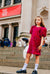 Lola And The Boys Raspberry Sequin Party Dress