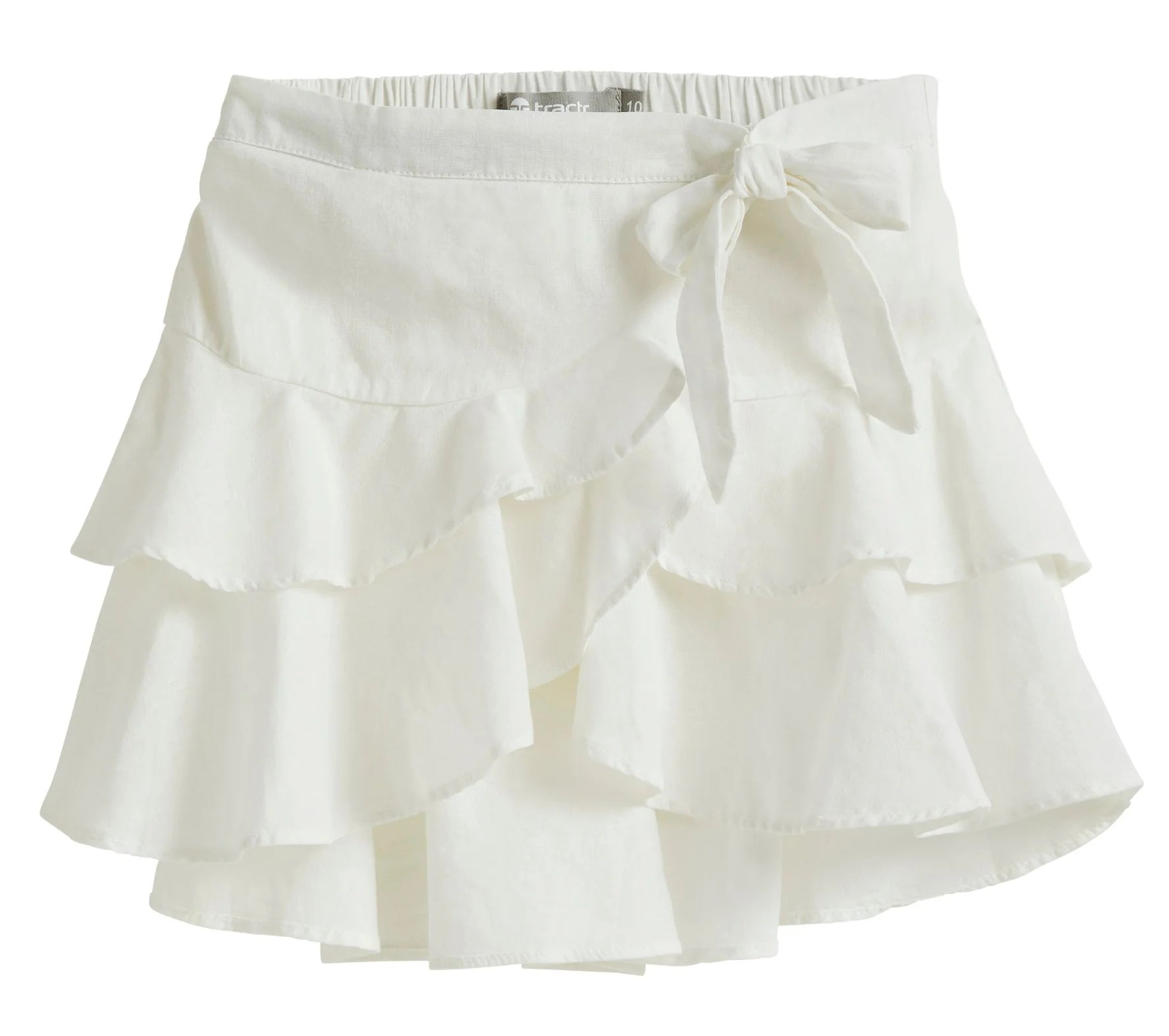 Tractr Ruffle Tiered  Skort * Built In Shorts *- White