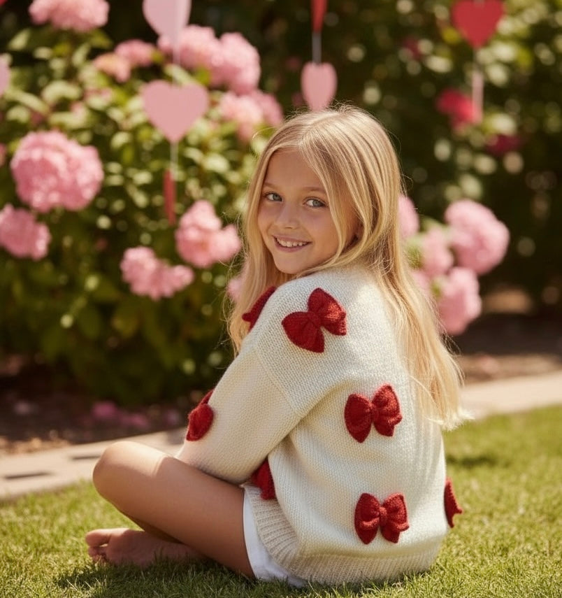 Pearson & Pearson Carol Bow Cardigan