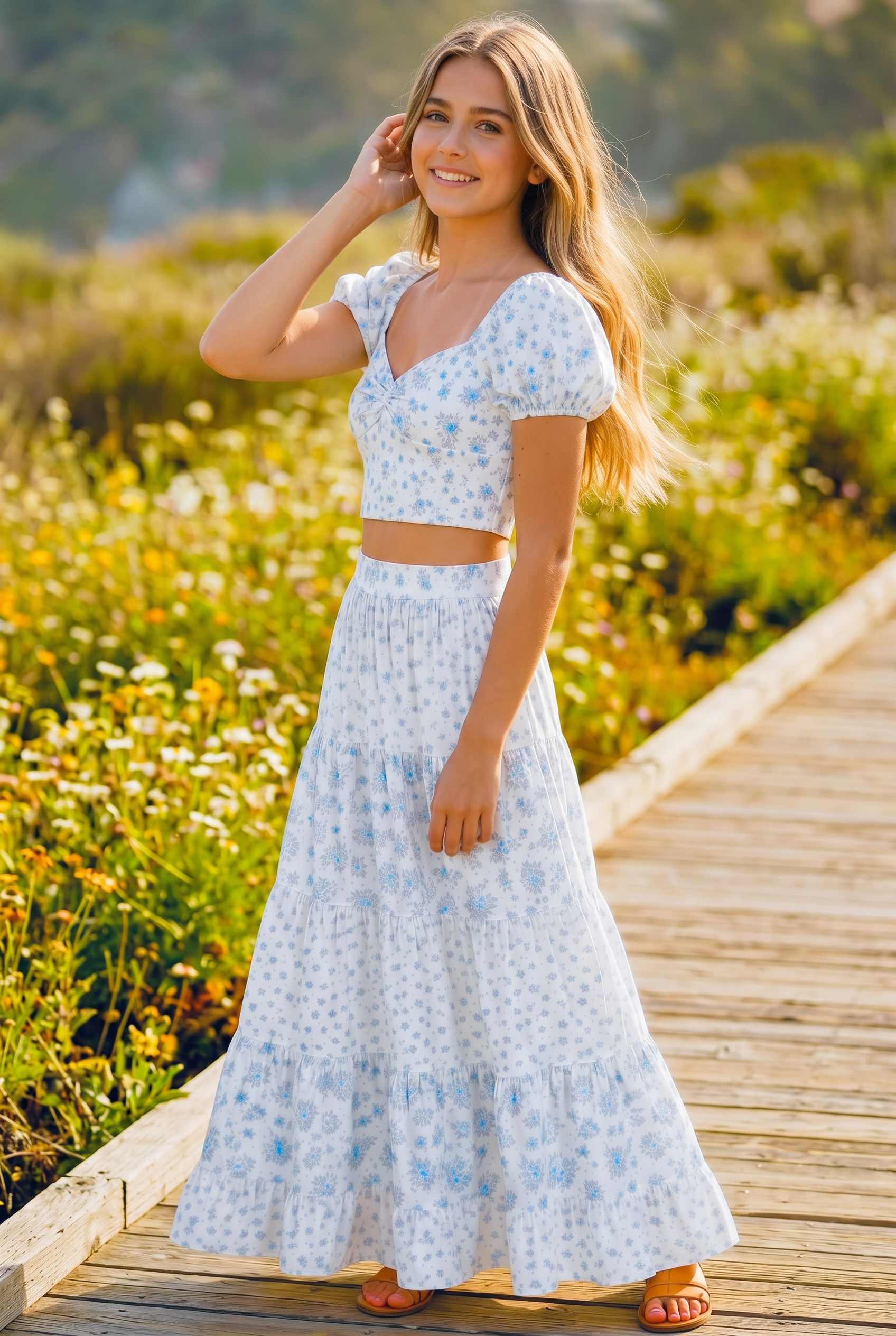 KatieJ NYC Tween Roya Top - Floral