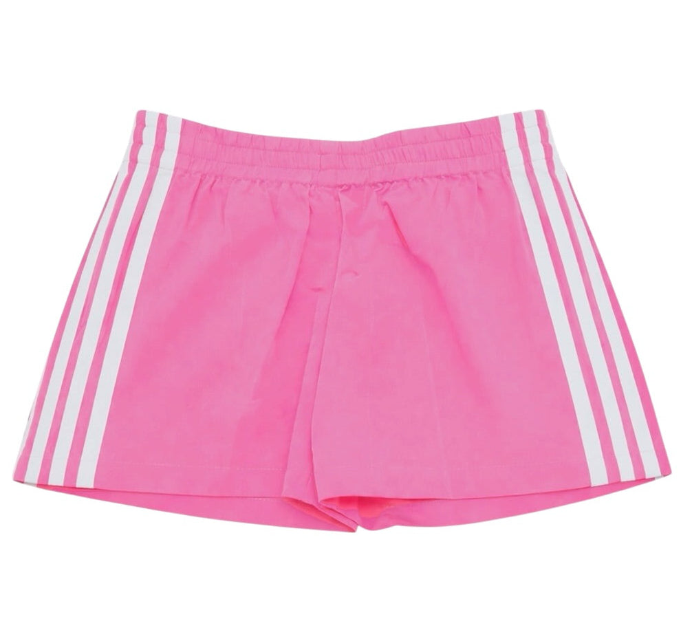 Tweenstyle Side Stripe Nylon Track Short - Bubblegum/White