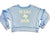 T2Love Chambray Blue Texas Babe Dolman Sweatshirt