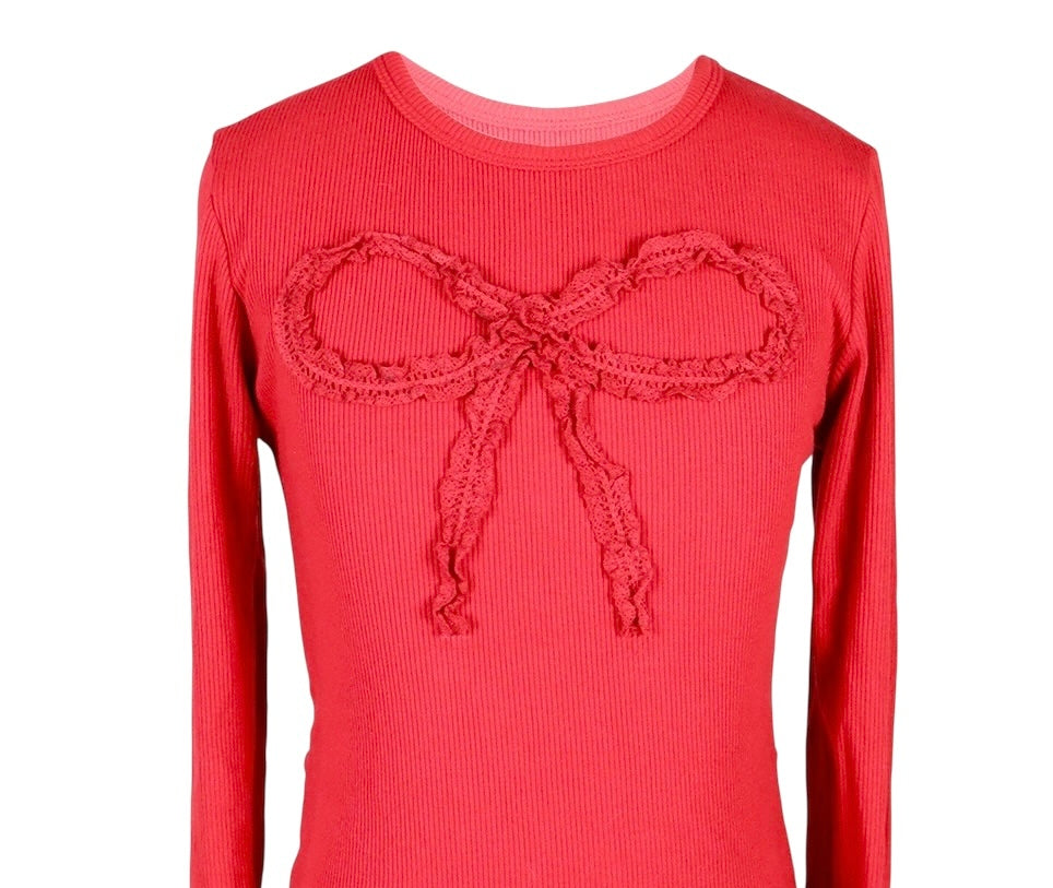 Flowers By Zoe Red Ribbon Bow Top
