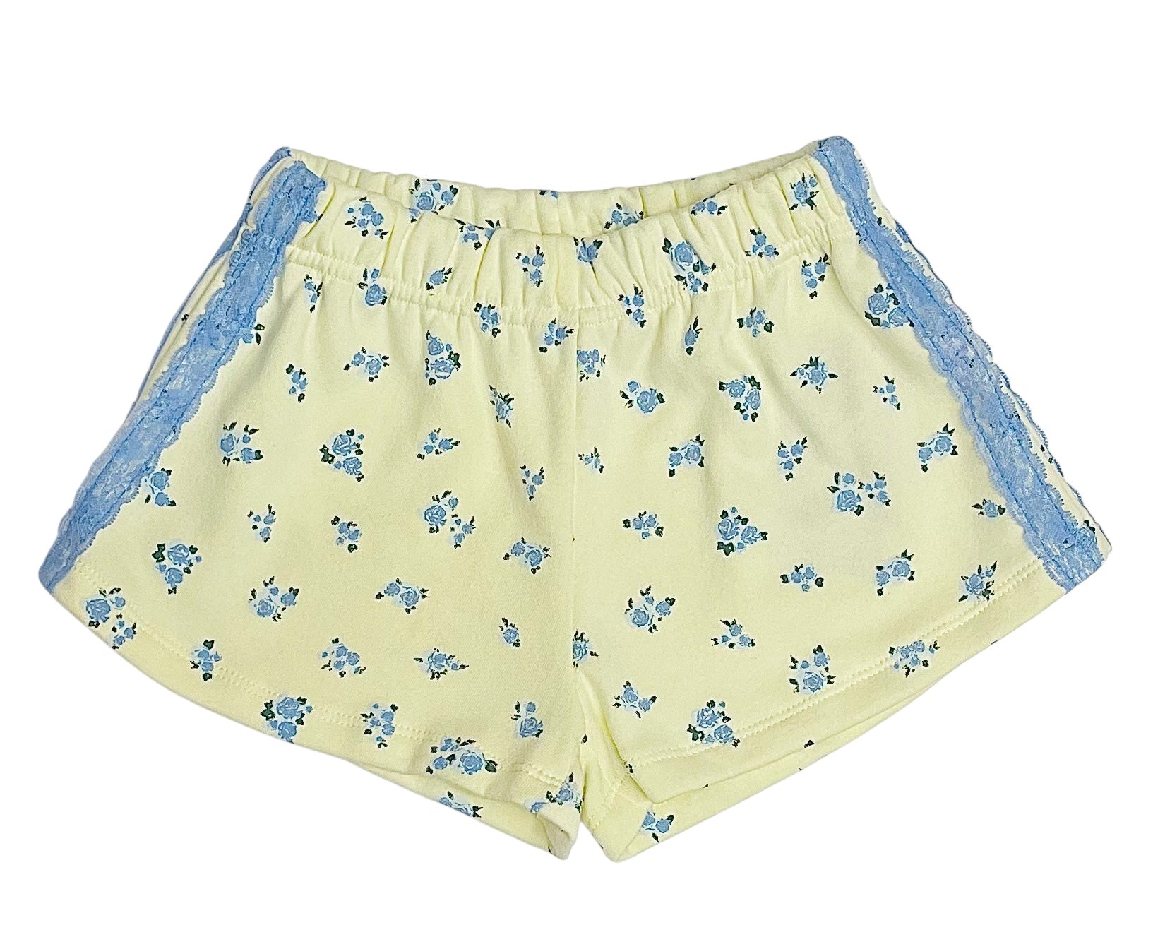 Flowers By Zoe Tween Butter Rose Print Knit Shorts