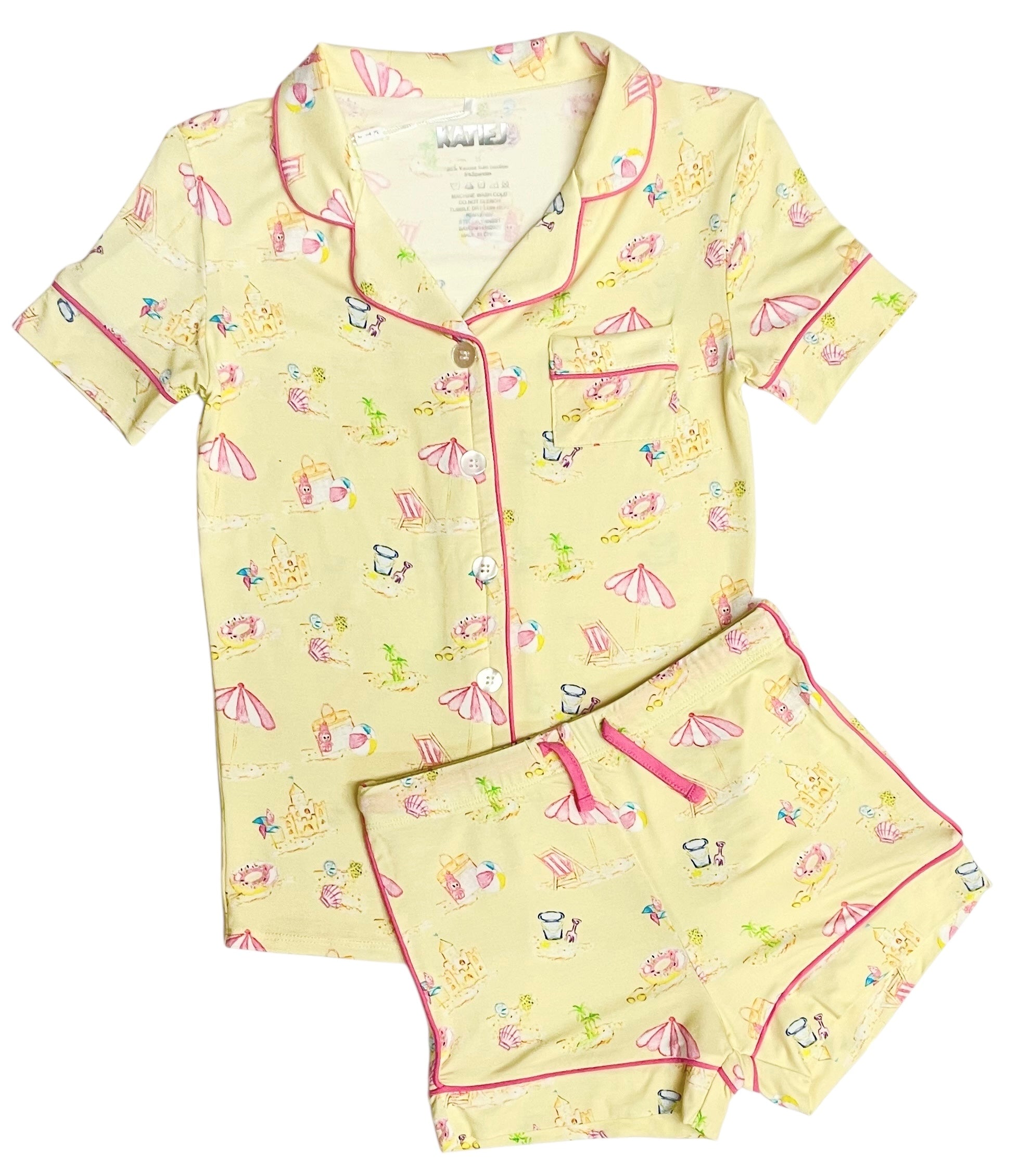 KatieJ NYC Lynn Short Set - Sandy Shores