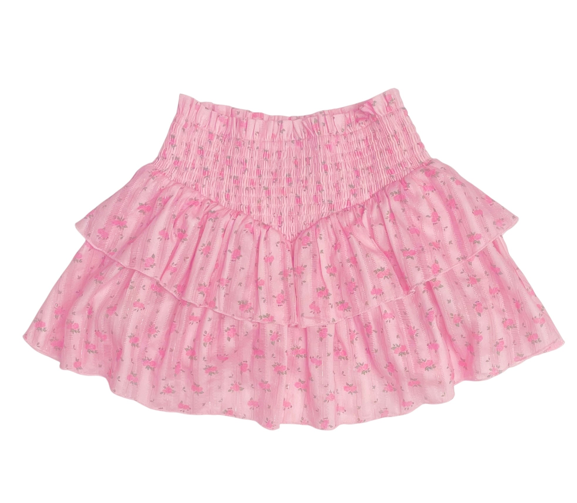 KatieJ NYC Tween Brooke Skirt - Blush Rose Ditsy