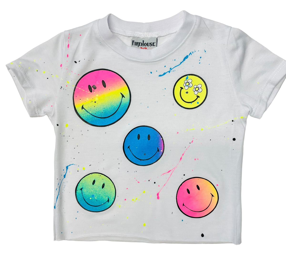 Camiseta Multi Smiles de Firehouse Clothing, color blanco