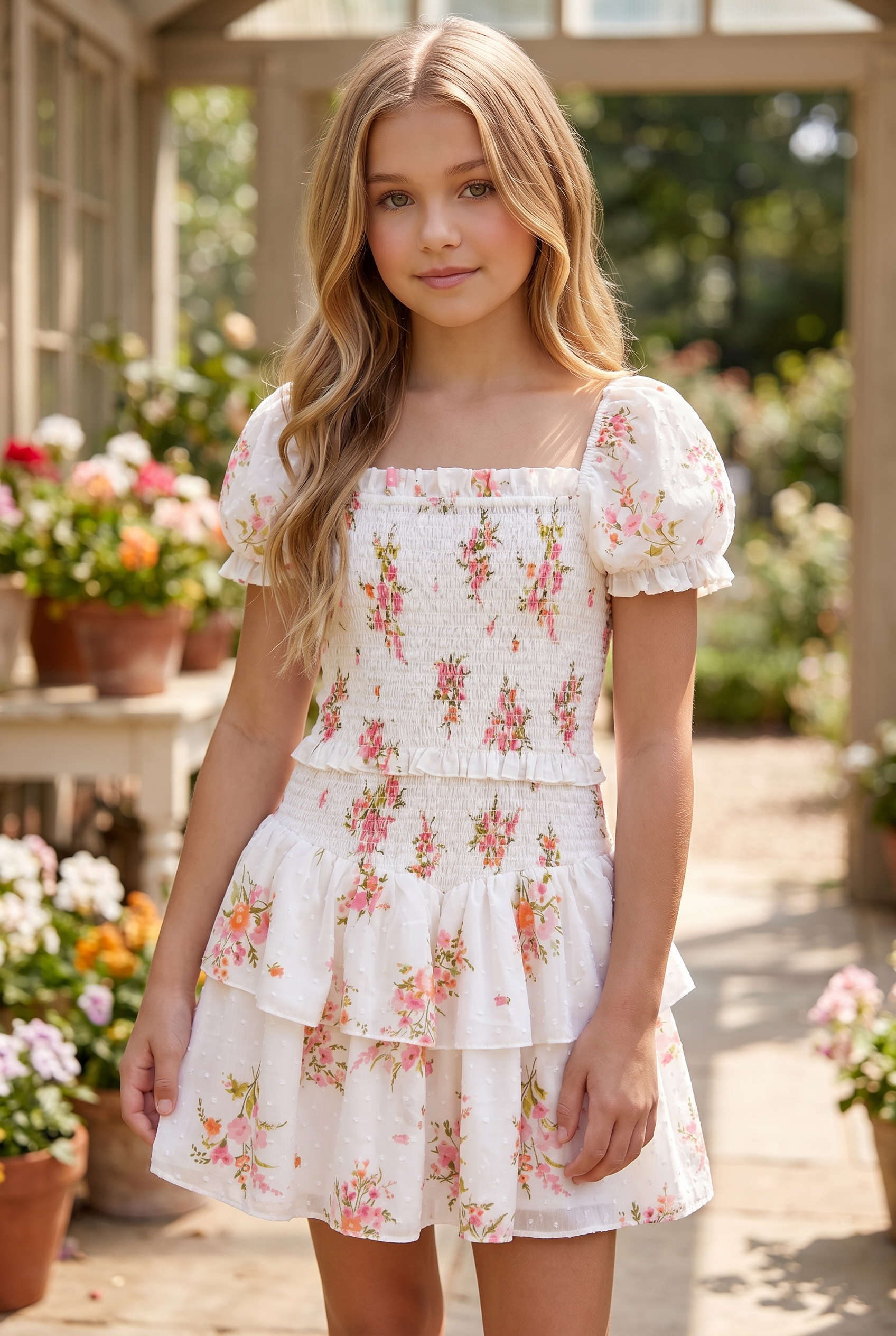 KatieJ NYC Tween Lainey Dress - Vintage Wildflower