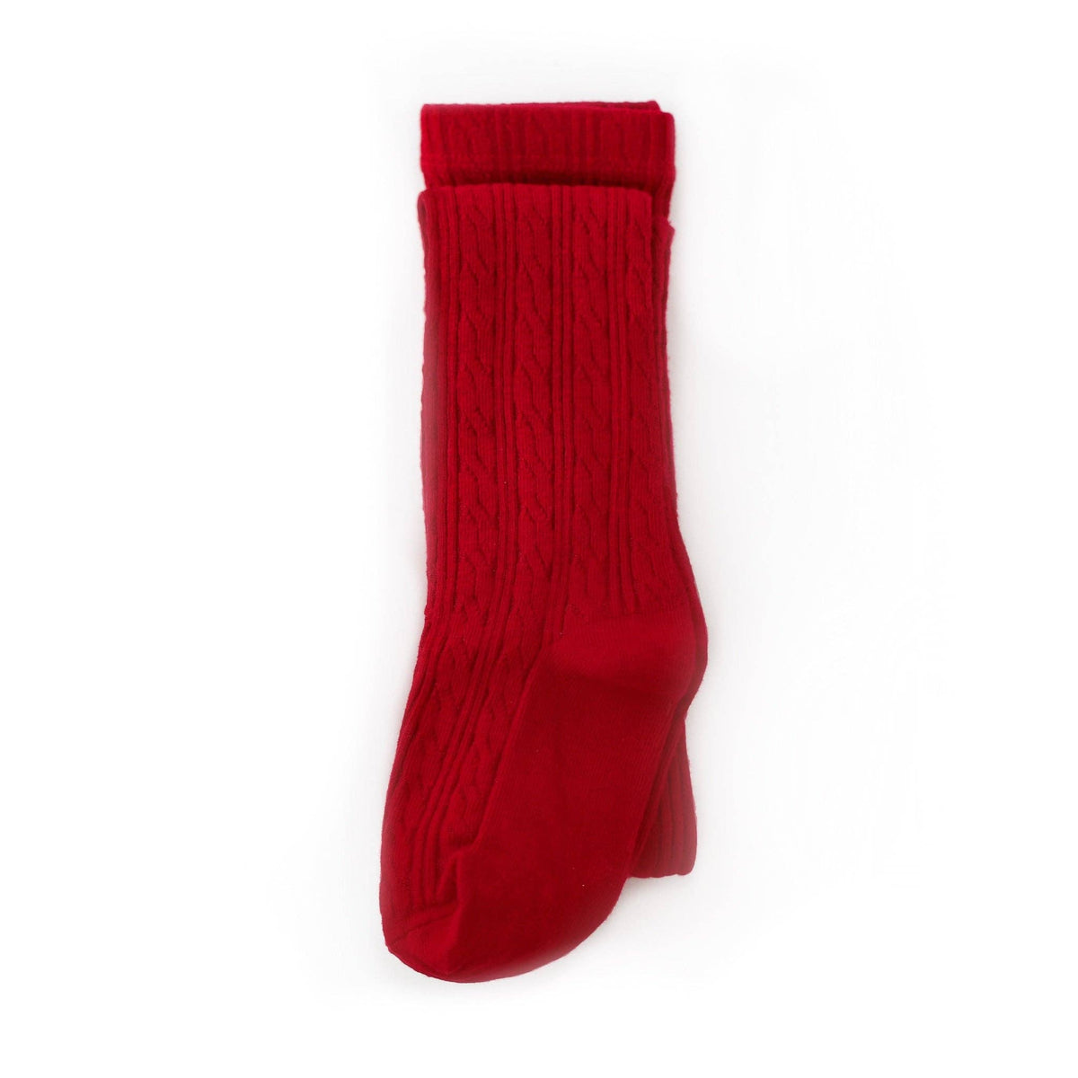 Little Stocking Co.  Cherry Cable Knit Tights