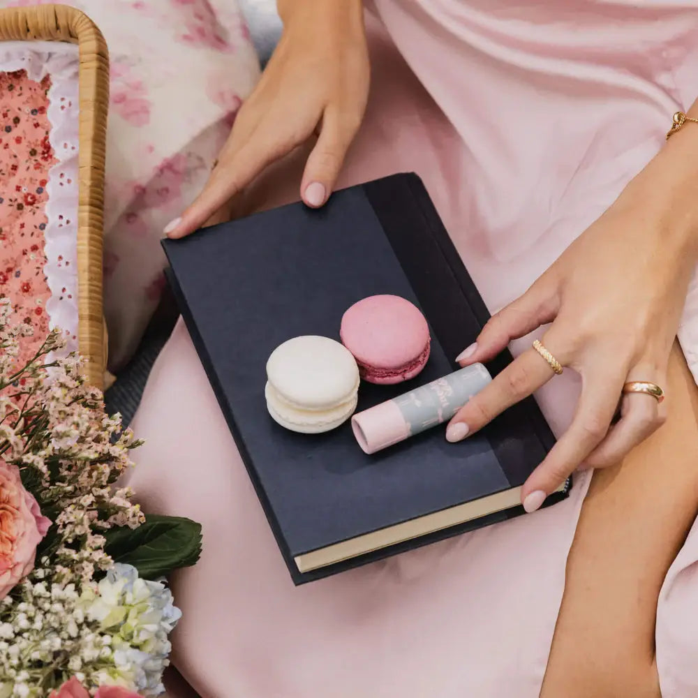Poppy & Pout All Natural Lip Balm- Coquette French Macaron
