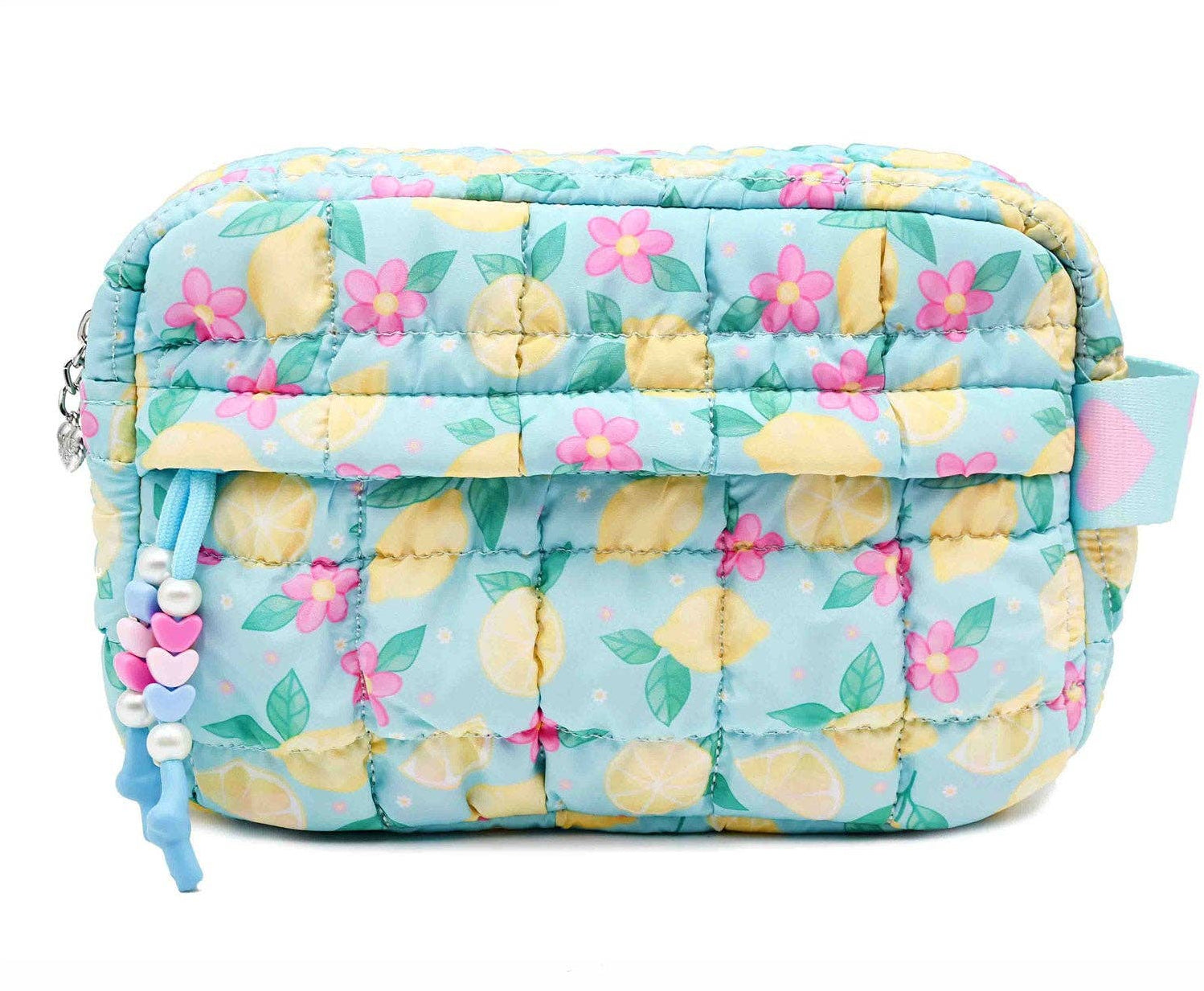 Quilted Scrunchies Pouch- Lemon Floral