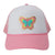 Pink & White Chenille Butterfly Ball Cap - 2-6