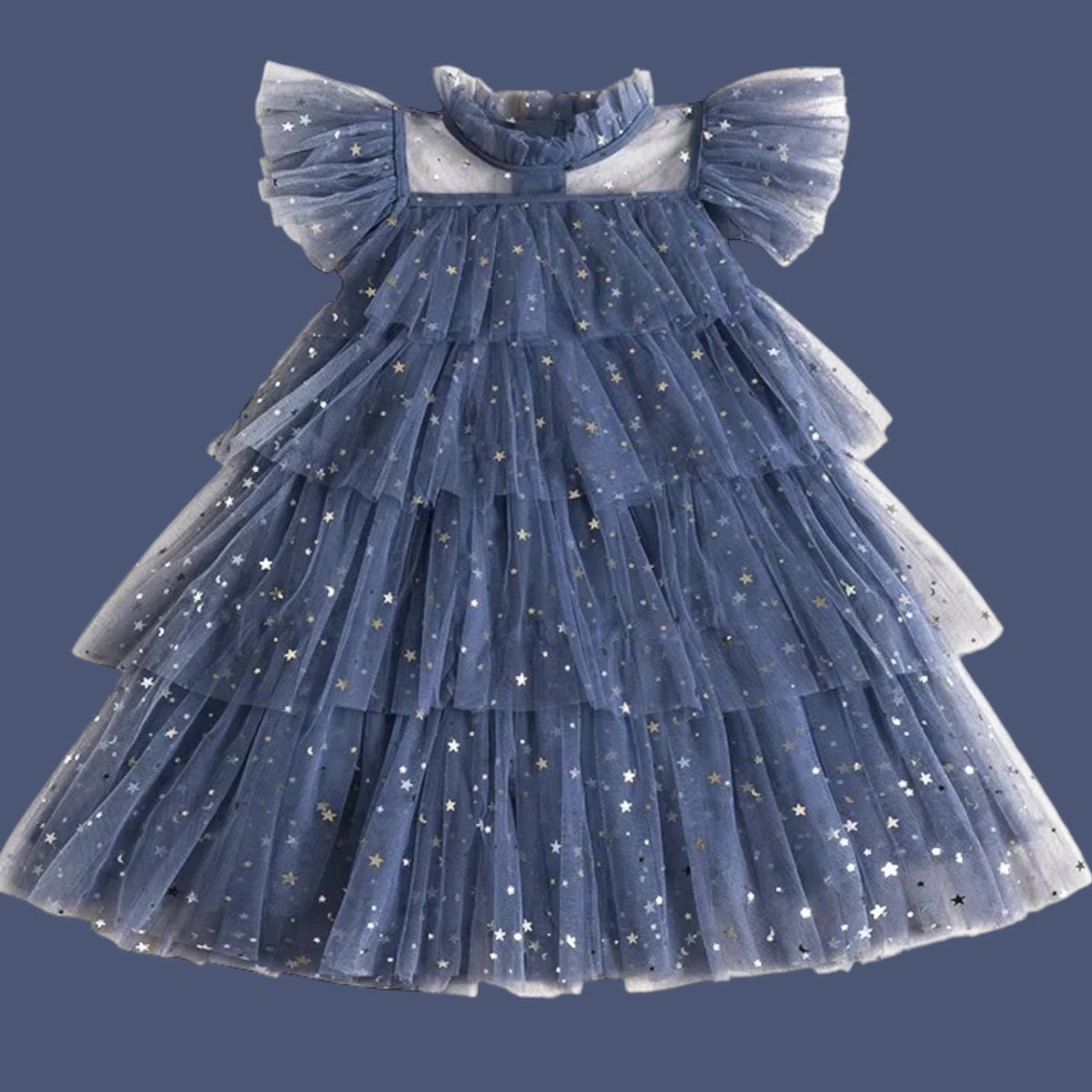 Stardust &amp; Glitter Wednesday Tulle Dress - Slate