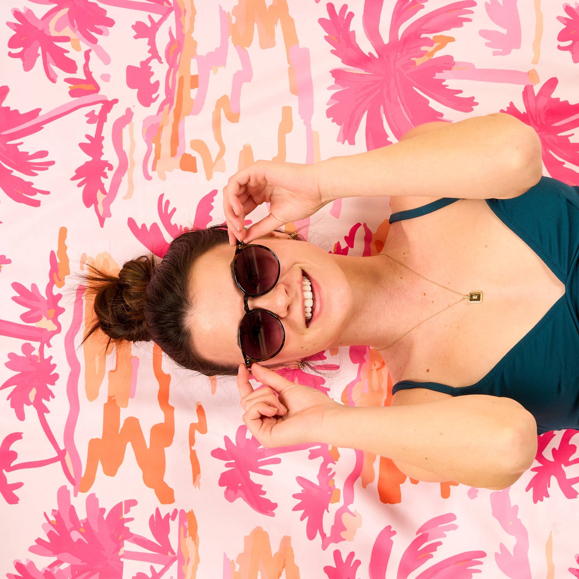 XL Quick-Dry Beach Towel-Paradise Palms