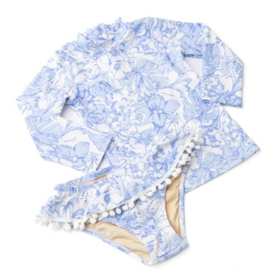 Shade Critters Tropcial Blues 2pc Long Sleeve Rashguard