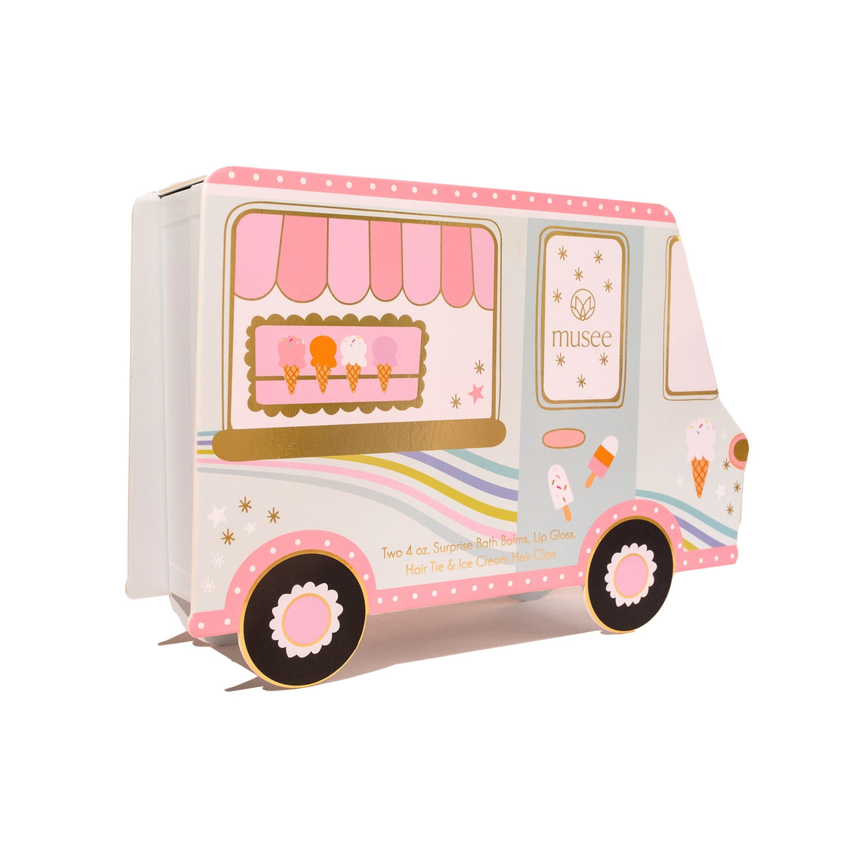 Musee - Ice Cream Truck Bath Balm &amp; Accessory GIft Set