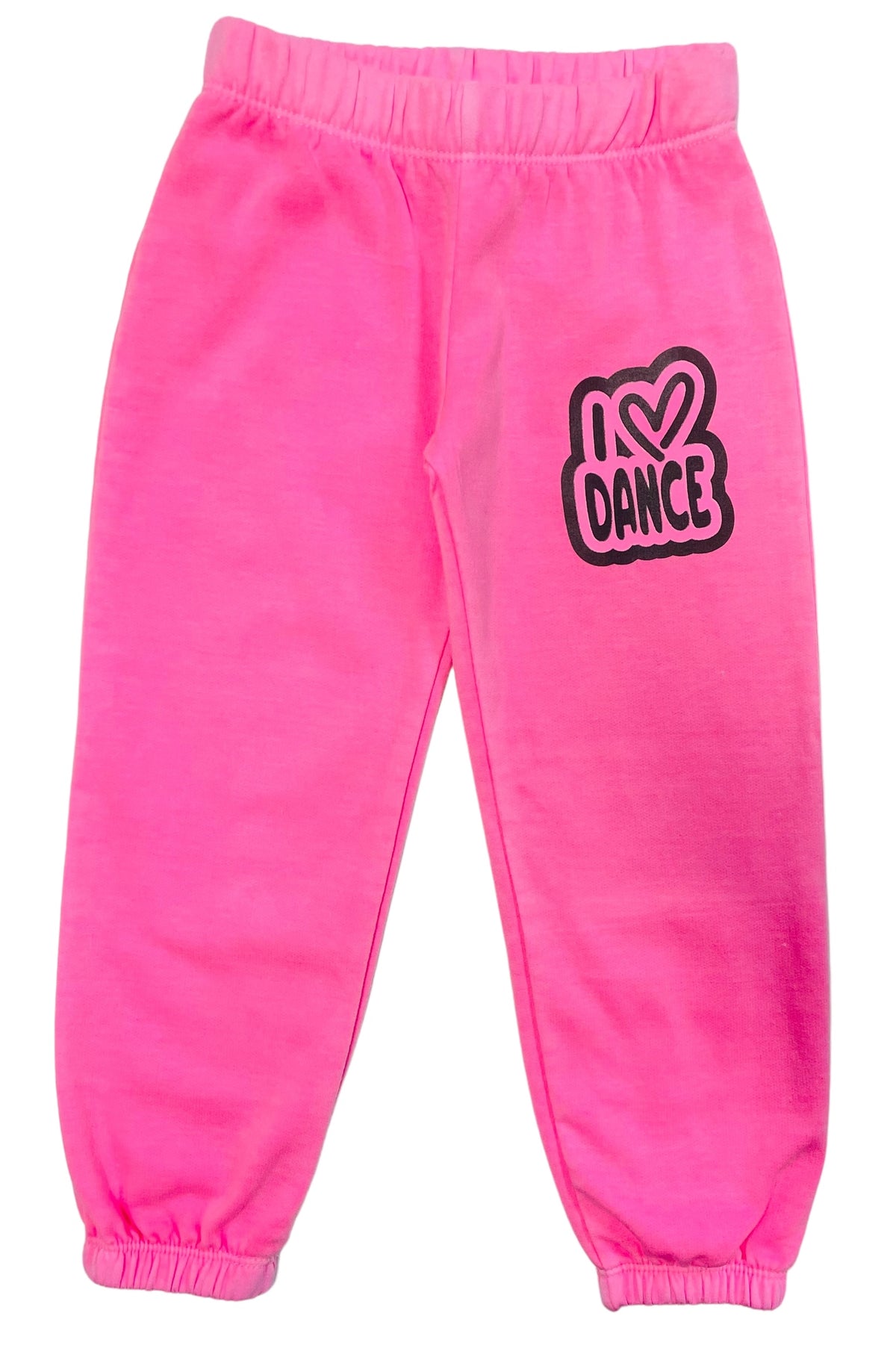 Pantalón deportivo I Love Dance de Firehouse Clothing, color rosa neón