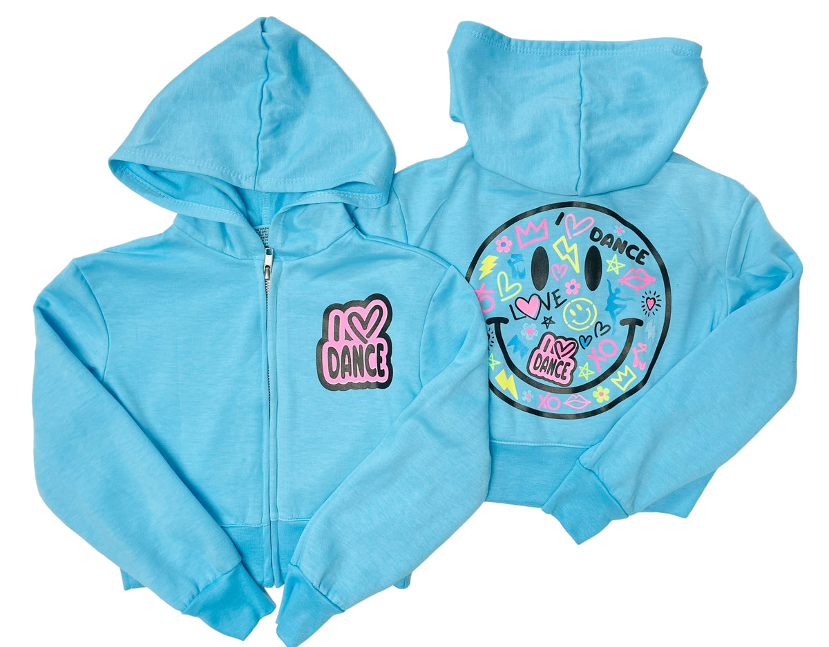 Sudadera con capucha y cremallera de baile de Firehouse Clothing - Aqua