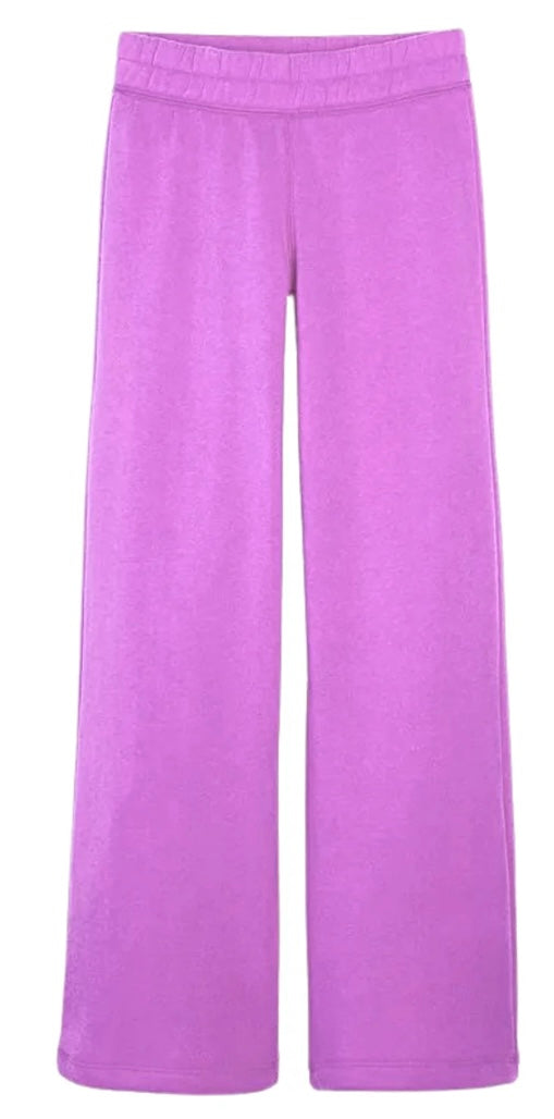 KatieJ NYC Dylan Wideleg Sweatpant- Peony