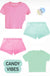 KatieJ NYC Dylan Short - Cotton Candy *Kids & Juniors*