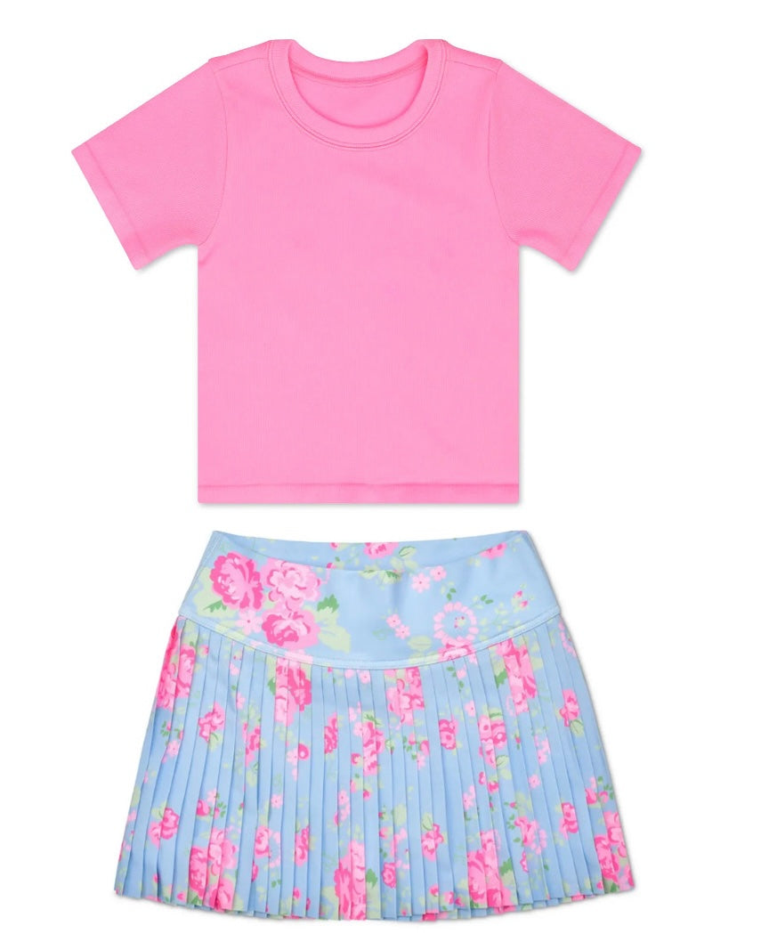 Iscream Ribbed Tee - Rose