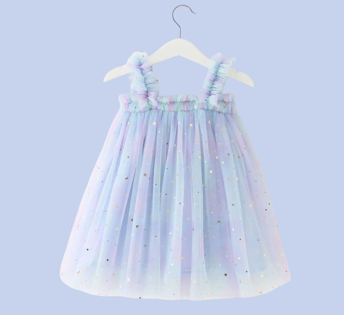 Stardust &amp; Glitter Starry Sky Tutu Dress - Blue Sky