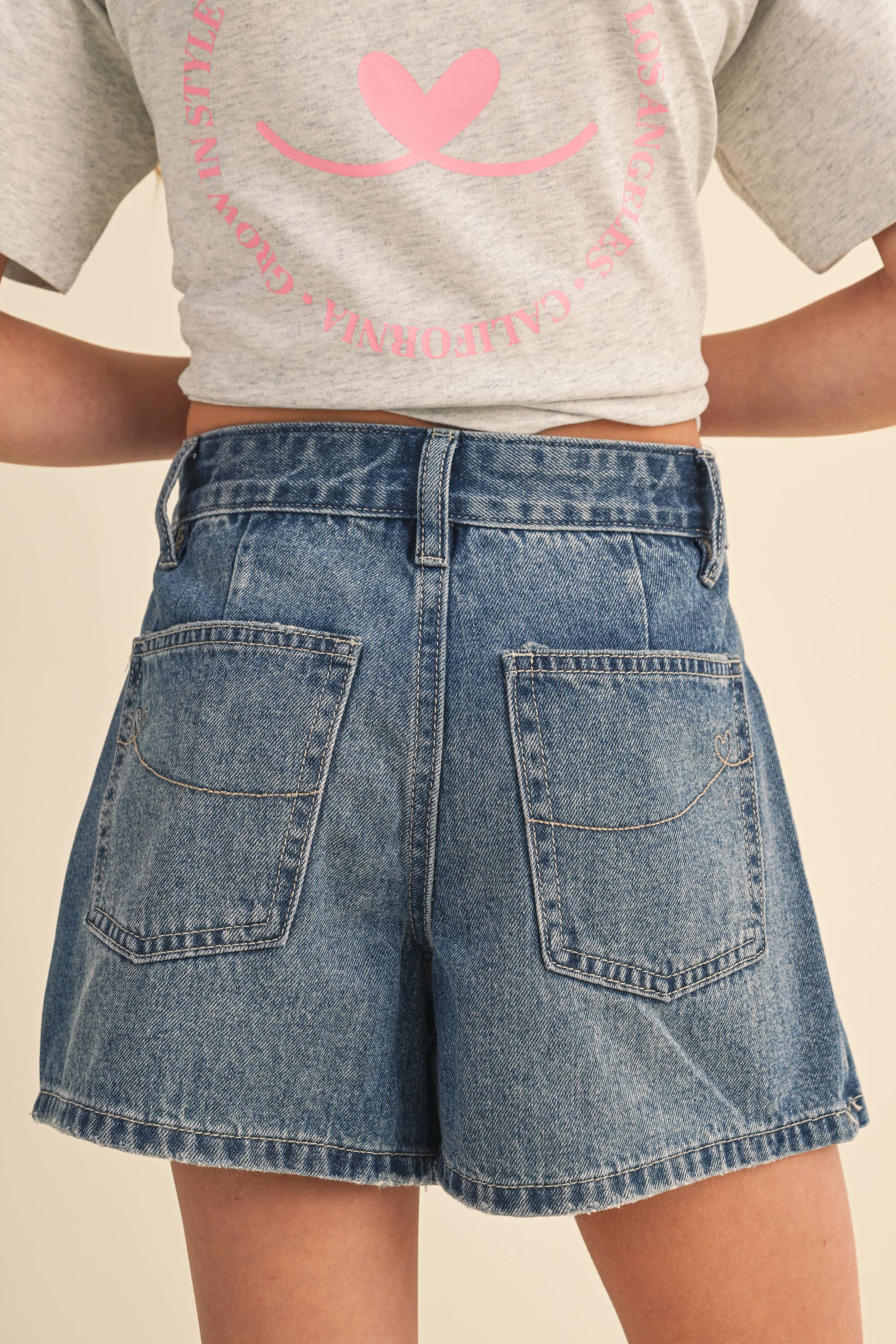 Heart & Arrow Tween Denim Skort * Built In Shorts *