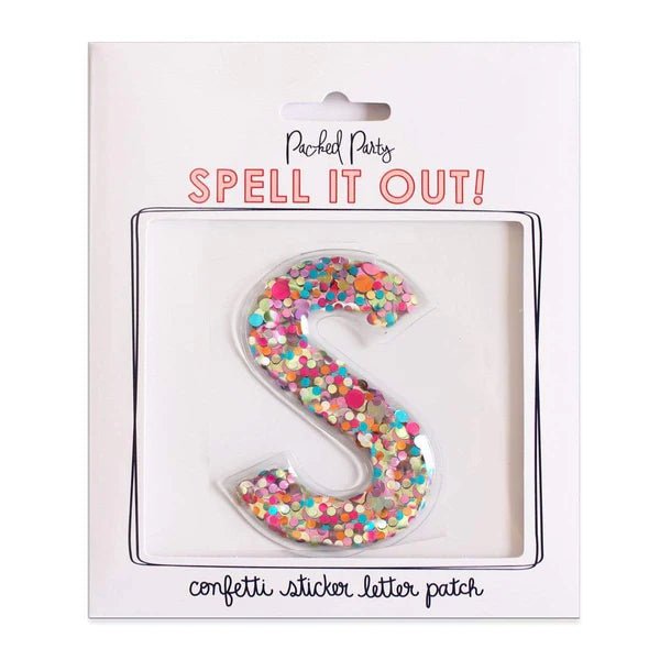 3D Confetti Letter Stickers - Everything But The PrincessPacked Party