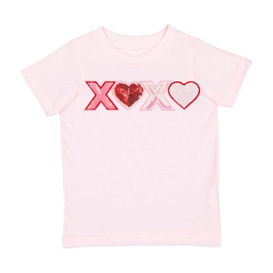Sweet Wink XOXO Sequin Patch Valentine's Day Tee