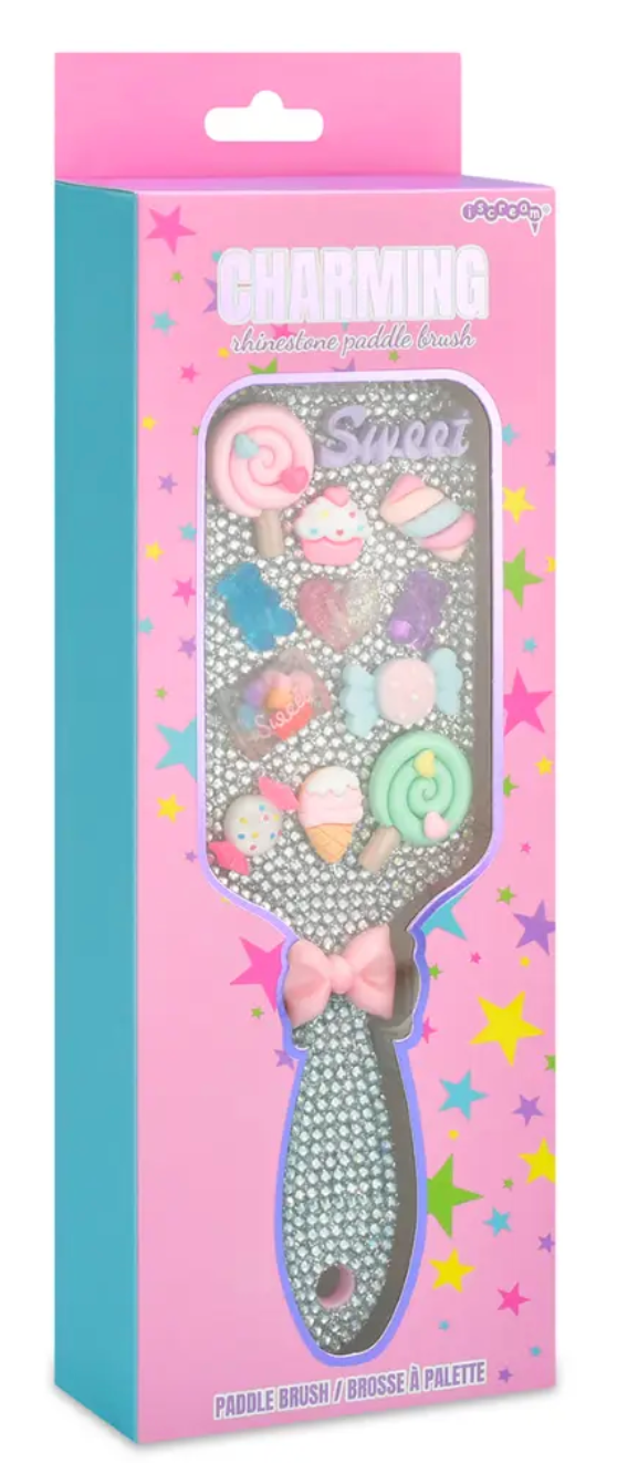 Iscream Rhinestone & Charms Paddle Brush
