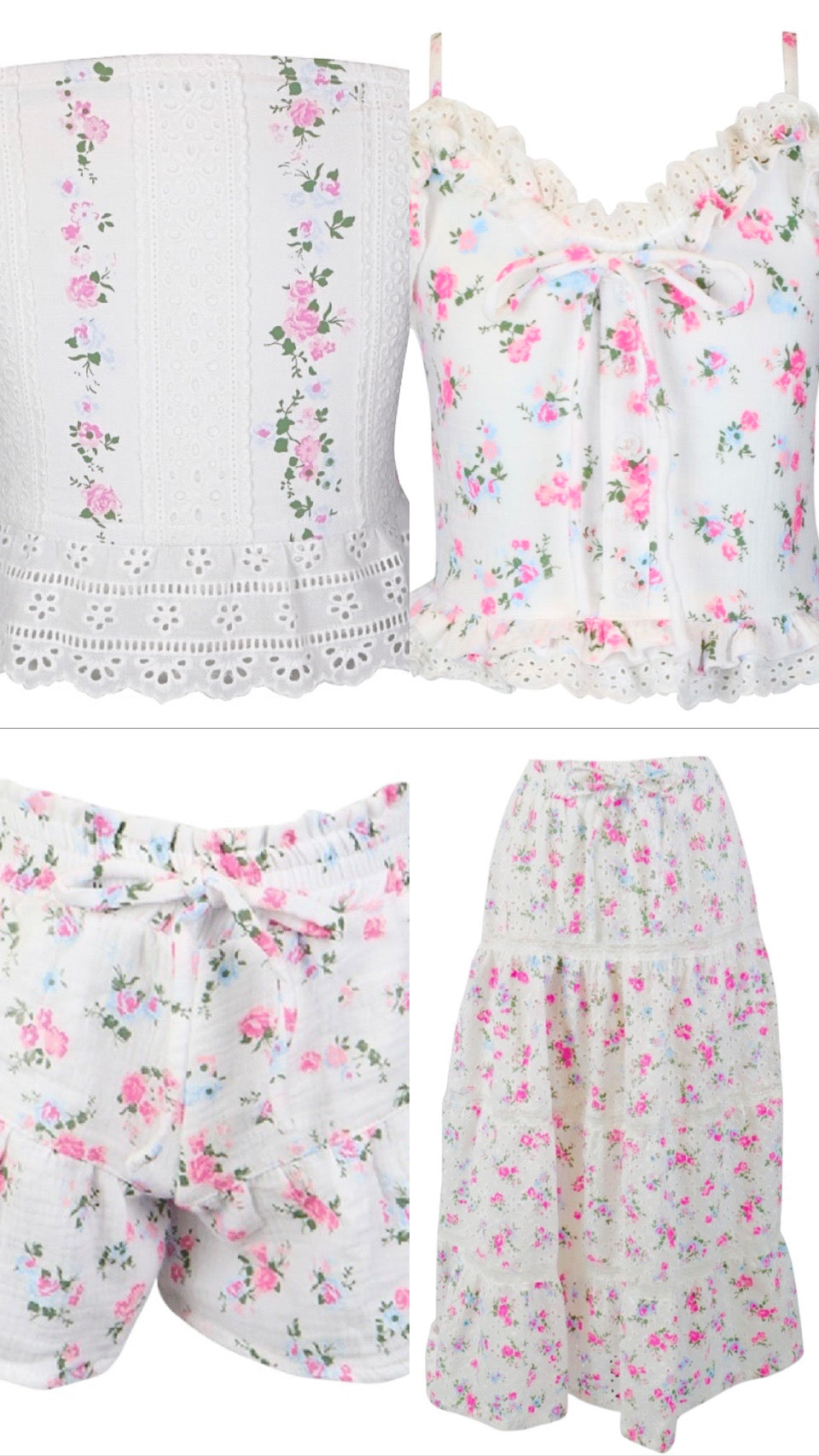 Flowers By Zoe Floral Bouquet & Eyelet Top