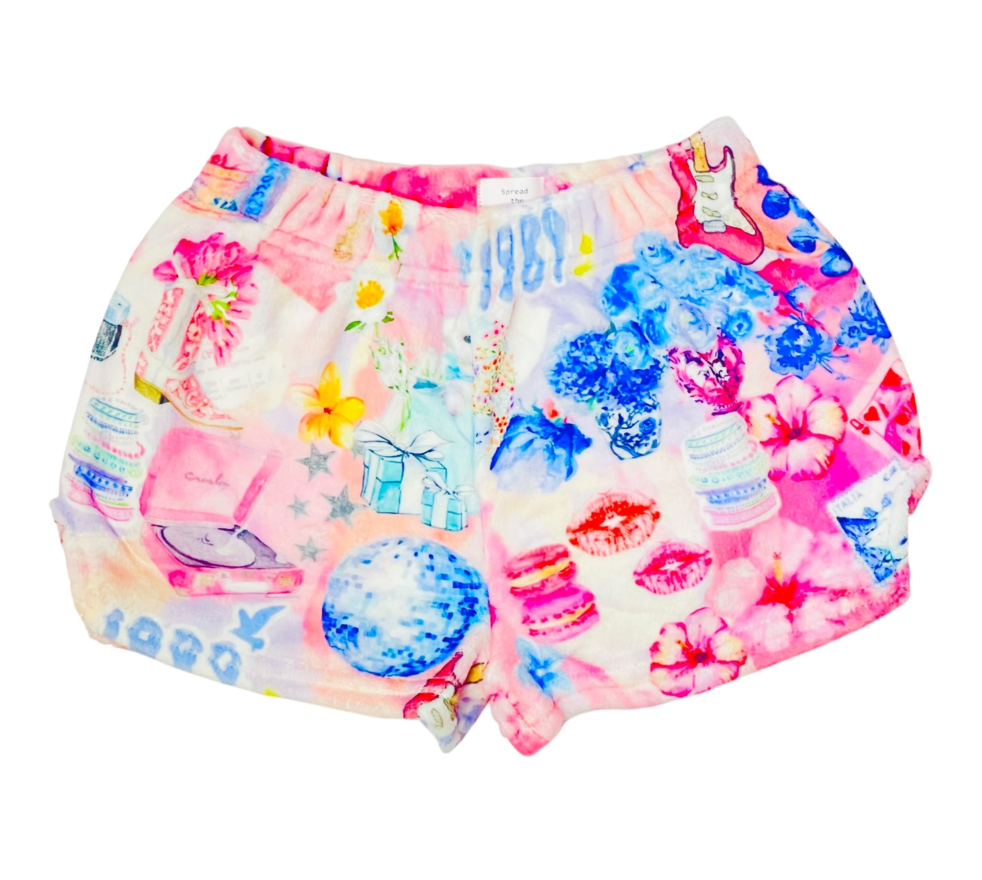 Preppy Goose Princess Plush Lounge Shorts-Size 2/3