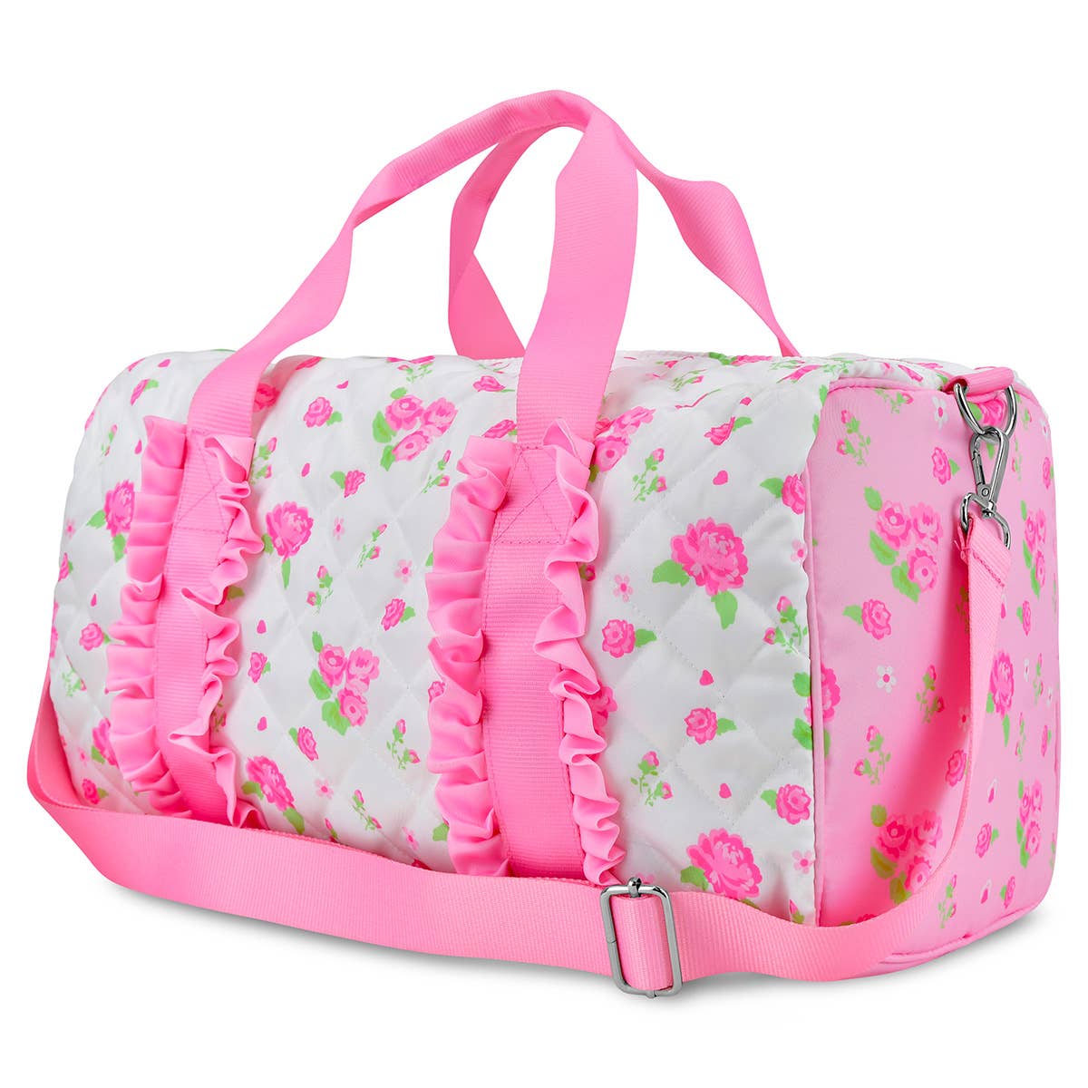 Iscream Pretty in Pink Ruffled Duffel Bag