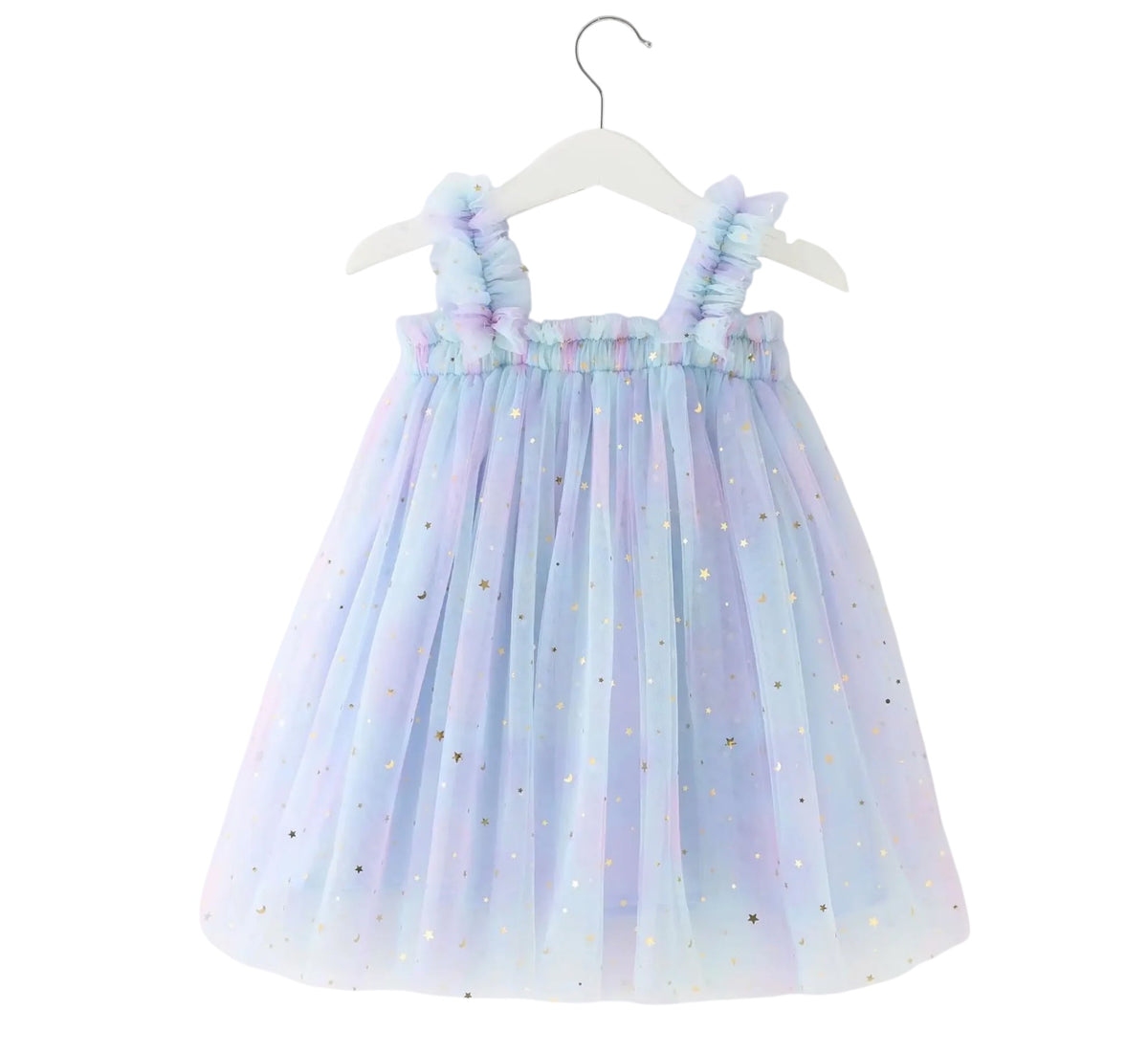 Stardust &amp; Glitter Starry Sky Tutu Dress - Blue Sky