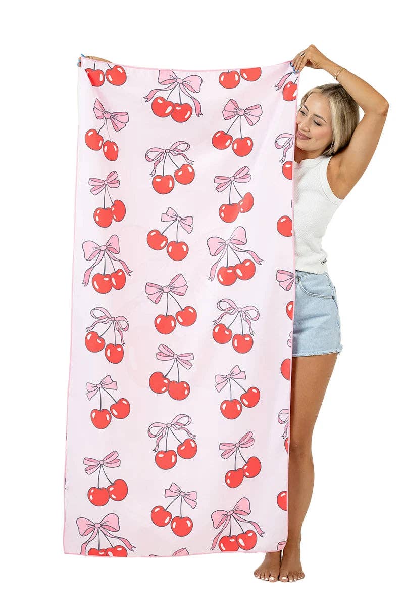 Cherry & Bow Quick Dry/Sand Free Beach Towel