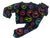 Flowers By Zoe Black Happy Face Print Pullover Sweatshirt