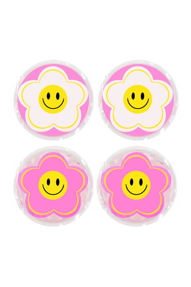 Juego de parches para ojos Flower Power fríos y calientes